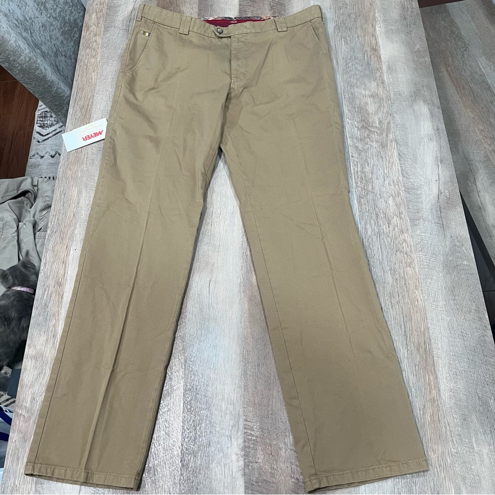 Meyer Men’s Roma Stretch Cotton Trouser Carmel 56x40 US (40x 30-32)